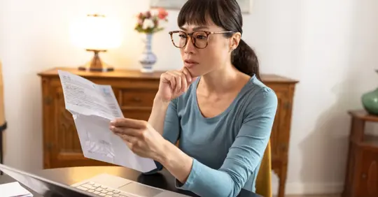 Checking monthly water bill