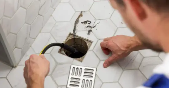 Cleaning a drain